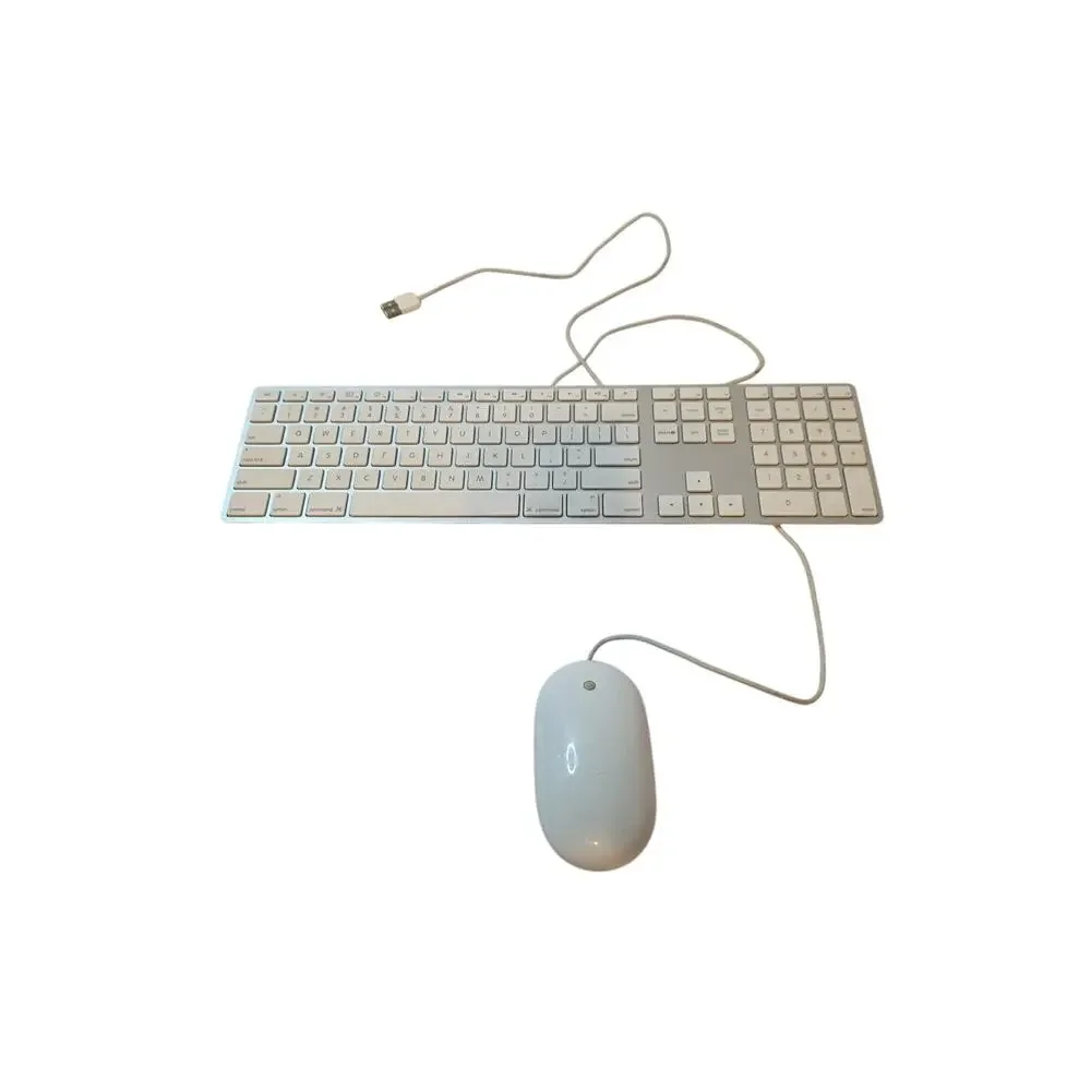 Apple Wired Keyboard A1243 & Mouse A1152 Combo Set